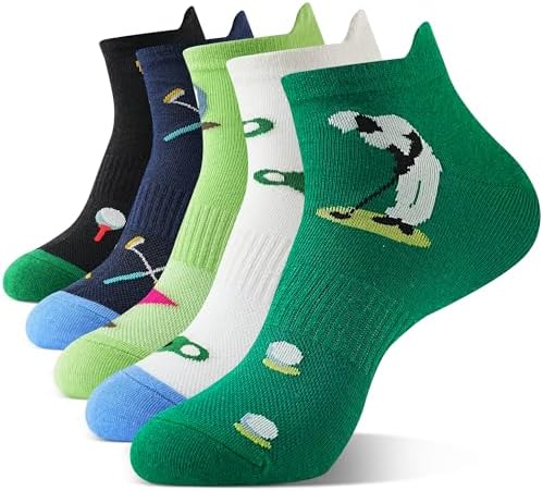 5 Pairs Golf Ankle Socks for Men Funny Gift