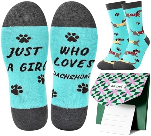 Dachshund Socks with Gift Box Cute Dog Gift