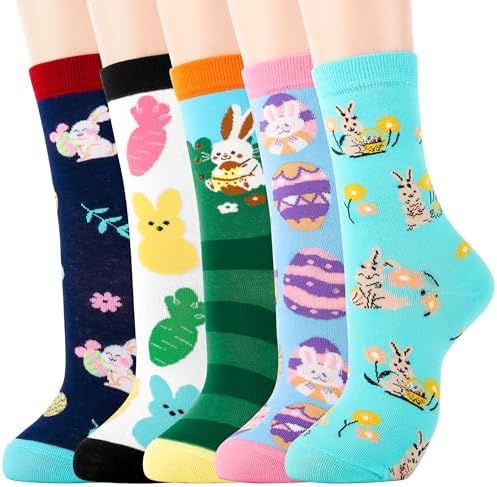 Easter Bunny Socks for Teens Kids Cute Easter Gift